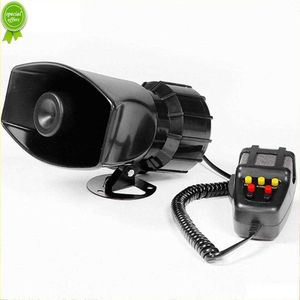 Yeni 100W 12V 7 Ses Yüksek Sesli Araba Alarmı Polis Ateş Boynuzu Siren PA Konuşmacı Mikrofon Sistemi Araba Motosiklet Boynuzu 7 Ton Siren Boynuzu