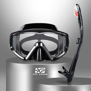 Dalış maskeleri kuru şnorkel seti pano 3 pencere şnorkel maskesi antifog tüplü dalış gözlük ve şnorkel profesyonel yetişkin şnorkel yüzme maskesi 230515