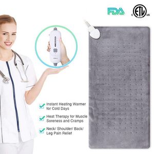 Heaters Extra Large 12*24'' 100 120V 85W Washable Electric Blanket Heating Pad 110V for Back Pain Relief Auto Off Body Warmer US Plug