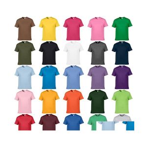 Erkek Tişörtler Unisex Team Giyim Düz Tee Kısa Kollu Tshirt Erkek Kadın Çocuk Günlük Artı Yaz Katı Pamuk Yuvarlak Boyun Teeshi Dhatd