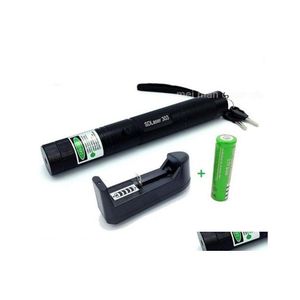Лазерные фонарики 303 на длинные расстояния зеленый SD Powerf Hunting Pend Bore Bore Add Adatteraddcharger Drop Delive Sports Outd Dhe7c