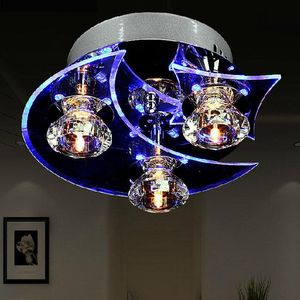 Kolye lambaları Modern Yaratıcı Restoran Yemek Odası Crystal Chandelier Moda Yatak Odası Kişilik R Star Led Bulvarı Emme Çatı Lampenda