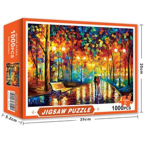 3D Puzzles 1000 pcs Jigsaw Puzzles Wooden Assembling Picture Educational Puzzle Toys For Adults Childrens Home Games Toy Gift 70*50cm 230516
