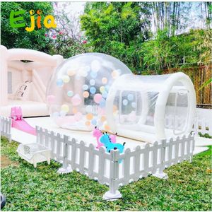 Şeffaf şişme PVC kabarcık evi aile düğünü kabarcık net balonlar oda çadır evi çocuklar için kamp açık hava eğlence