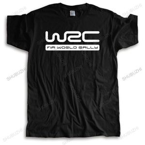 Erkek tişörtleri% 100 pamuklu o yaka özelleştirilmiş tişört erkek tişörtler wrc baskı t shirt fia world ralli şampiyonası tişörtler 230517