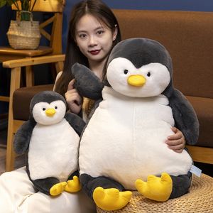 1pc 45-80 см творческий обнимающий пингвин плюшевой плюшевый фаршированный фаршированный игрушки каваи