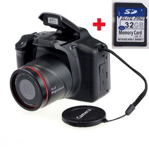 Câmera digital de câmeras digitais portátil Câmera VLOG POGURS 16X ZOOM 1080P HD SLR ANTI-SHAKE PO PAR