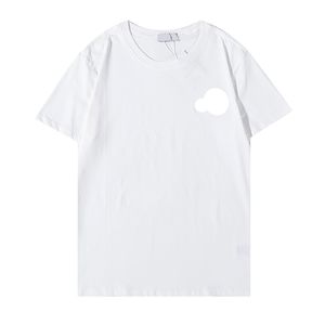 Мужские дизайнерские футболки классический логотип грудь мужская футболка 2 цвета базовые сплошные рубашки высшего качества рубашки AAA качественные футболки Семейные рубашки модные уличные рубашки размер m-xxl