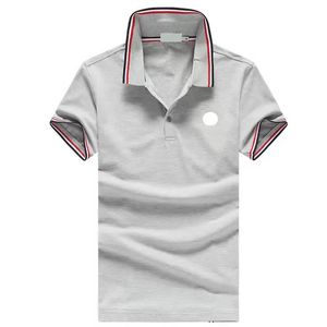 tasarımcı adam polo gömlek erkek gömlek en çok satan göğüs rozeti yaka gömlek kısa kollu sıradan polo kazak klasik birçok renk gri gömlek açık hareket poloshirt