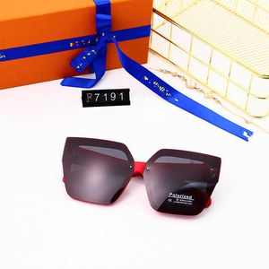 Дизайнер Lou Vut Luxury Cool Sunglasses Солнцезащитные очки женские поляризованные квадратные модные модные высокие рамки модные бокалы с оригинальной коробкой с оригинальной коробкой