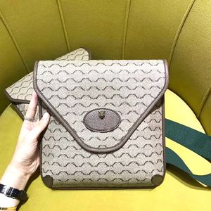 Голова тигра Neo Vintage Man сумка-мессенджер класса люкс Натуральная кожа Сумка Double G Tote Ophidia наплечные сумки Дизайнерская сумка Простой кошелек Женский клатч через плечо Сумка