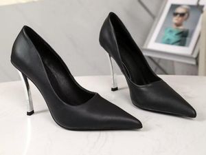 Realfine888 Elbise Ayakkabı 5A vs 5710220 11cm yüksek topuklu pin-nokta pompaları terlikleri Sandal Moda Ayakkabı Boyut 35-42