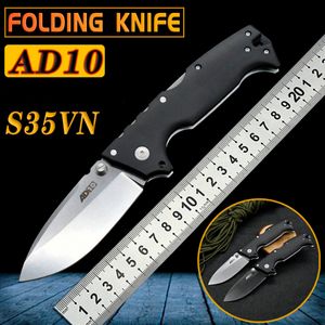 COLDSTEEL AD-10 Folding Knife S35VN Blade Nylon glass fiber handle camping outdoor self-defense tactics knives EDC Pocket knifes