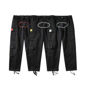 Мужские брюки Мужские брюки-карго Y2k Harajuku Хип-хоп с принтом Комбинезон с несколькими карманами Хип-хоп Панк-рок Широкие брюки Уличная одежда больших размеров