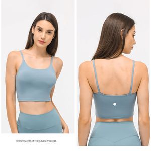 L-83 Traceless Thin Longline Bra Classic Yoga Tops дышащие жилетные светильники