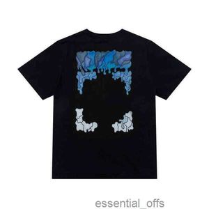 Klasik Offs Tasarımcı Mens T Shirt Marka Geri Yapıştırıcı Strip Ok T-Shirt Lüks Mektup Baskı Gündelik Gevşek Giyim Kadınlar Top Yaz Hip Hop Ow SS8M0UF6