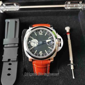 Против заводских мужских часов WATCH VSF 44 мм 1950 GMT PAM088 PAM00088 Кожаные полосы мощности