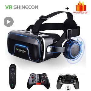 VR Glasses VR Shinecon 10.0 Casque Helmet 3D Glasses Virtual Reality Headset For Smartphone Smart Phone Goggles Video Game Viar Binoculars 230518