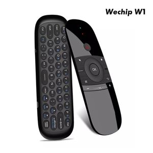 Wechip W1 Air Mouse 2.4G Беспроводная клавиатура дистанционное управление IR Удаленное обучение 6-осевой смысл движения для Smart TV Android TV Box ПК
