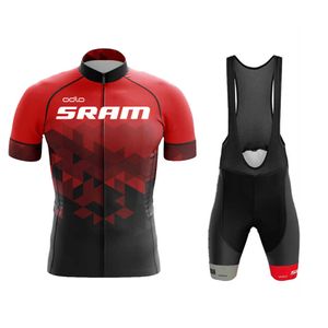 2023 Men's Short Sleeve Cycling Jersey and Bib Shorts Set - Breathable, Quick-Dry Bike Suit