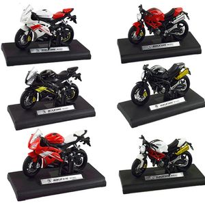 Diecast Model 1 18 Home Children Plastic Car Decor Collection Offroad Chollece Office Office Toy Motorcycle Simulation Portable 230518