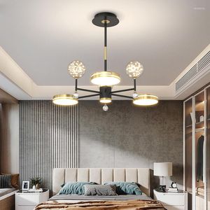 Avizeler Led Modern Altın Lüks Avize Işıkları Oturma Odası Yatak Odası Çalışması İç Mekan 6 10 12 Kafa Ev Deco Demirabilen lambalar