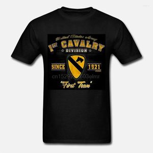 T-shirt da uomo in cotone 7.62 Design Army 1st Cavalry Division 'vintage' T-shirt Battlespace da uomo (1)