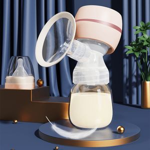 Breastpumps Electric Breast Pump with LED Screen Milk Puller for Breastfeeding Low Noise 180ml Bottle BPAfree 230519