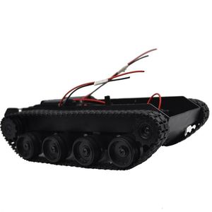 ElectricRc Araba RC Tank Akıllı Robot Şasi Kiti Kauçuk Track Prawler Arduino 130 Motor Diy oyuncakları Çocuk Uzaktan Kumanda 230518