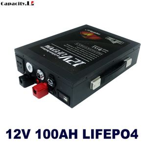 12 В LifePo4 Батарея батареи 100AH ​​Инвертор от 12 В до 220 В 350 Вт BMS.