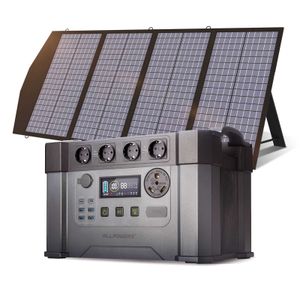 Allpowers Powerstation 2400W Mobil Enerji Depolama Güç Kaynağı 18V SolarPanel 4x2400W AC Outlet 30A RV fiş Fonksiyonu