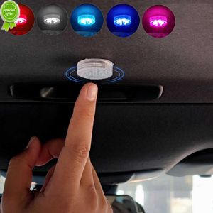 Yeni araba iç parmak dokunmatik sensör ışık 6led mini çatı okuma ampul gövde led ev mutfak dolap dolabı yanıp söner