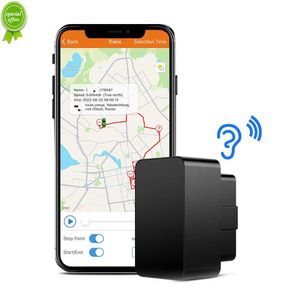 Yeni Mini OBD GPS Ses Monitörü İzleyici 16PIN OBD II Fiş Oynat Arabası GSM OBD2 İzleme Cihazı GPS Bulucu Çevrimiçi Yazılım Uygulaması