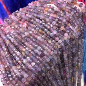 Kristal Doğal Taş Gevşek Boncuklar Rubys Saftired Faseted Boncuklar Mücevher Yapımı Diy Bilezik Kolye 4mm Hediyeler Kadınlar için