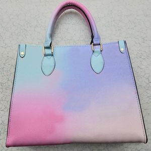 Boya çantası alışveriş çantaları büyük kapasite sıçrama mürekkep çanta çanta totes yaz moda alışveriş renkli anne çantaları düşük fiyat tasarımcı çanta