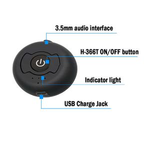 Araba Araba Kabidu Bluetooth Ses Verici H-366T Bluetooth 4.0 A2DP Çok noktalı Kablosuz Müzik Stereo Dongle Adaptör MP3 Müzik Çalar
