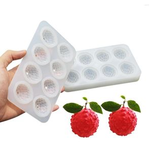 Выпечка плесени Litchi Fruit Silicone Flom Шоколадное помадение