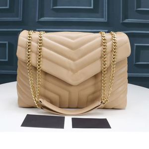 Tasarımcı Loulou çanta küçük zincir çanta matelasse y şekilli rouge lejyon deri altın zincir omuz debriyaj çantaları cüzdan lüks mesaj çanta çanta orta zincir