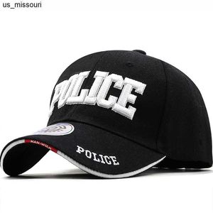 Ball Caps New POLICE Mens Tactical Cap SWAT Berretto da baseball Uomo Gorras Para Hombre Donna Snapback Bone Masculino Army Cap Lettera J230520