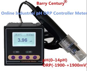 PH-110 Online Endüstriyel PH ORP Denetleyici Test Cihaz Monitörü PH (0-14 pH) ORP (-1900-+1900 mV)