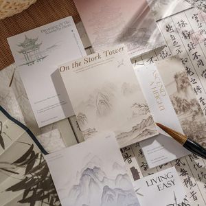 6packs/LOT Poetic Orient Series Retro Paper Message Memo Pad