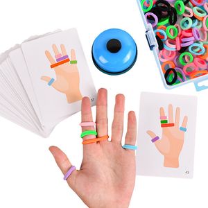 Блоки детские пальцы кольцо настольная игра в матче игрушек интерактивные игры для вечеринок
