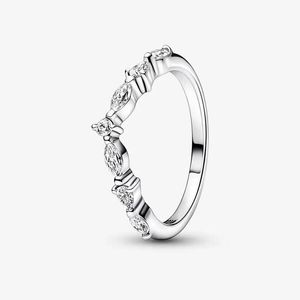 Zamansız dilek Pandora için Köpüklü Alternatif Yüzükler Gerçek Gümüş İstifleme Ring Tase Teavelry Kadınlar için Kızkardeşler Hediye CZ Elmas Yüzük Orijinal Kutu ile