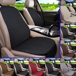 Cushions Car Cover Frontrear Flaxlinen Seat Seat Protector Pad BlackredbeigeGegeCoffeeBrown для Audi A3 A5 D2 X45 AA230520