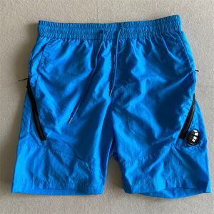 Verão CP Curto Mens Track Pant Nylon Swim Shorts Homem Jogging Shorts Fitness Sweatpants 5 Cores azul