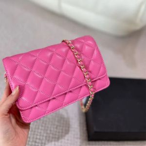 Bayan Cüzdanı Havyar Derisi Mini Çantalar Dana Derisi Telefon/Kartlık Bileziği Zincir Messenger Çanta El Tote'ları GHW Çoklu Poşet Crossbody Omuz Çantaları