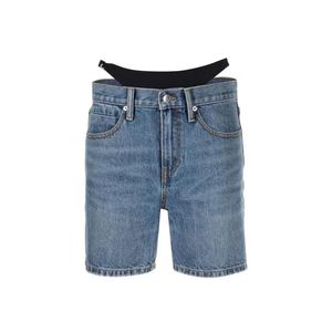 Shorts femininos shorts shorts jeans de saia curta short shinestone biquíni retalhos de retalhos de cintura alta