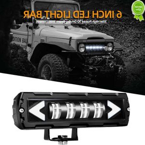 Araba Yeni 6 inç LED İş Işık Bar 6D 7D Lens Offroad Motosiklet 4x4 ATV SUV Kamyon Traktör 12V-24V