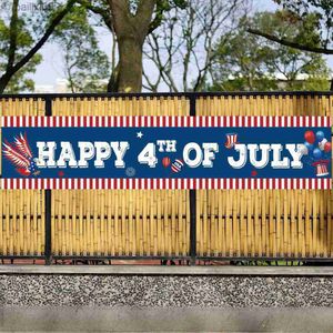 Parti Dekorasyonu Benzersiz Mutlu 4 Temmuz Baskı Uzun Servis Süresi ABD Bağımsızlık Günü Ev Dekorasyonu Açık Banner Parti Malzemeleri T230522
