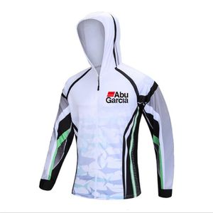 Outdoor T Shirts Fishing Hoodie Anti UV Sunscreen Sun Protection Clothes Shirt Breathable Quick Dry Jersey Hooded Sportswear 230520